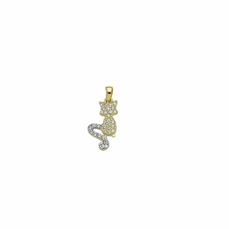 Beelo Gold 14K Altın Kedi Kolye Ucu
