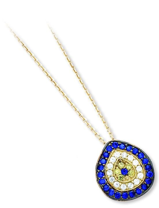 Beelo Gold 14K Altın Nazar Gerdanlık BGGSNY001