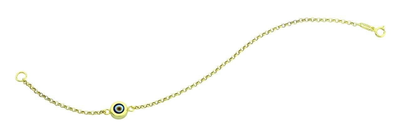 Beelo Gold 14K Altın   Mineli  Nazar  Bileklik