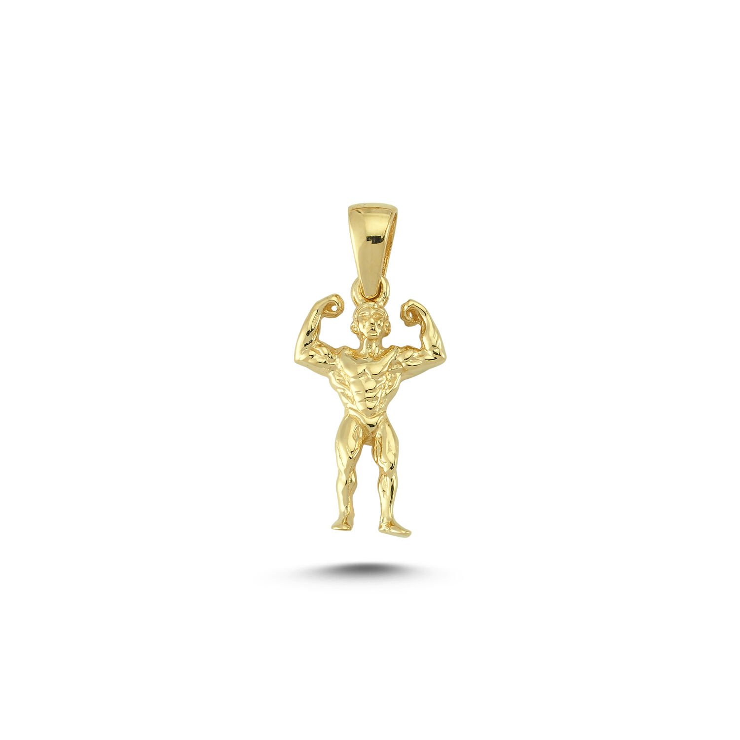 Beelo Gold 14K Altın Body Bulding Kolye Ucu