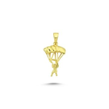 Beelo Gold 14K Altın Paraşütçü Kolye Ucu