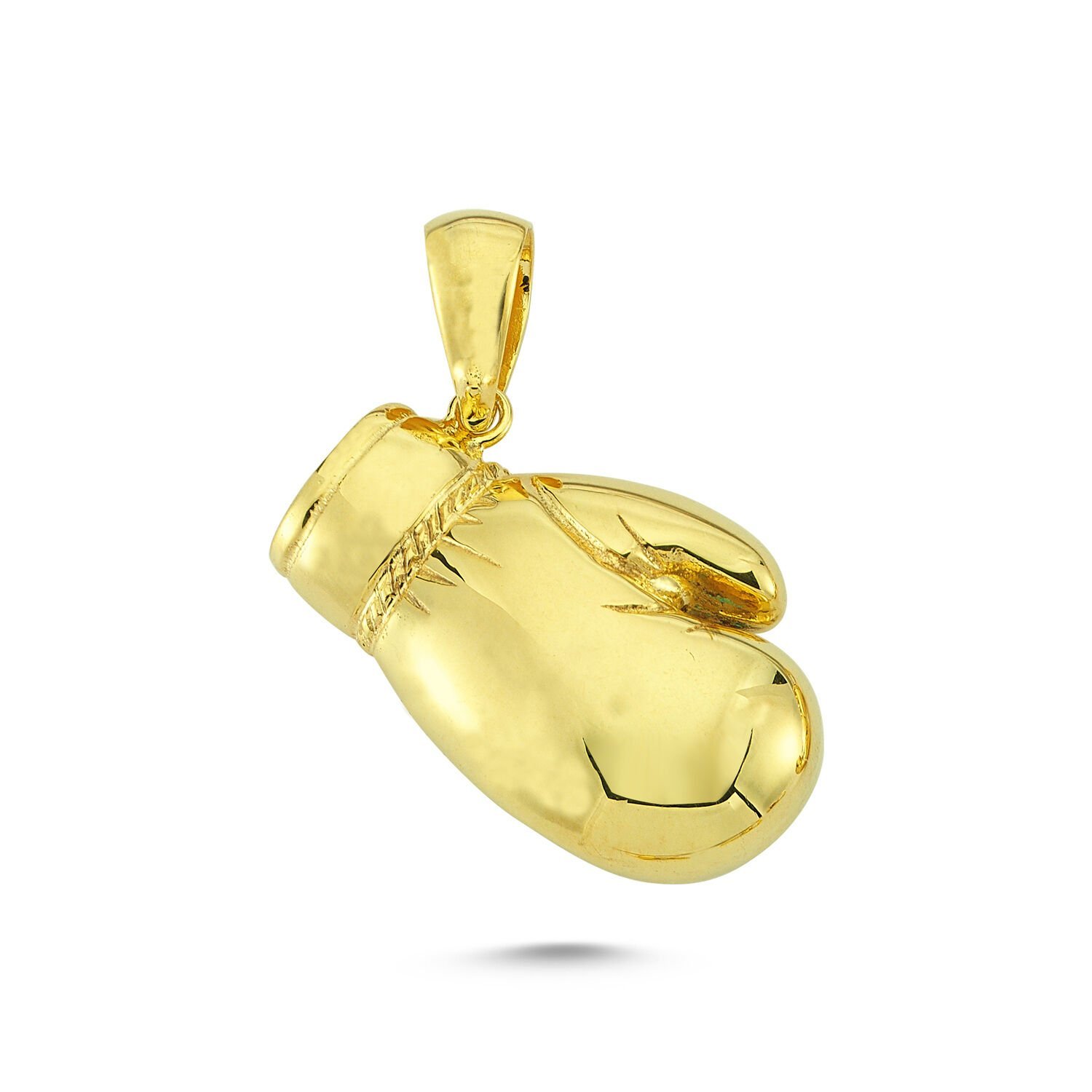 Beelo Gold 14K Altın Boks Eldiveni Kolye Ucu
