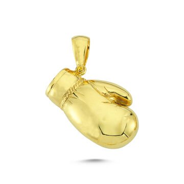 Beelo Gold 14K Altın Boks Eldiveni Kolye Ucu