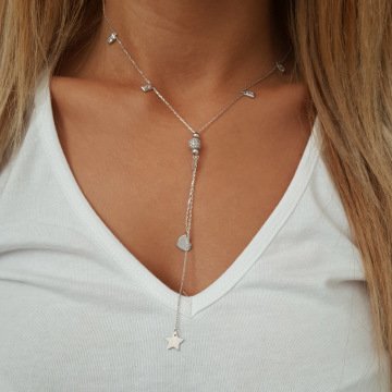 Beelo Silver  Altın K. 925K Gümüş  Şans Kolye
