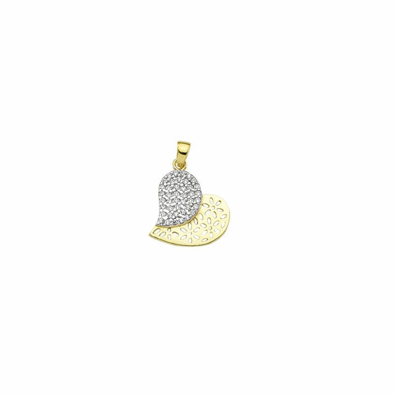 Beelo Gold 14K Altın Kalp Aşk Kolye Ucu