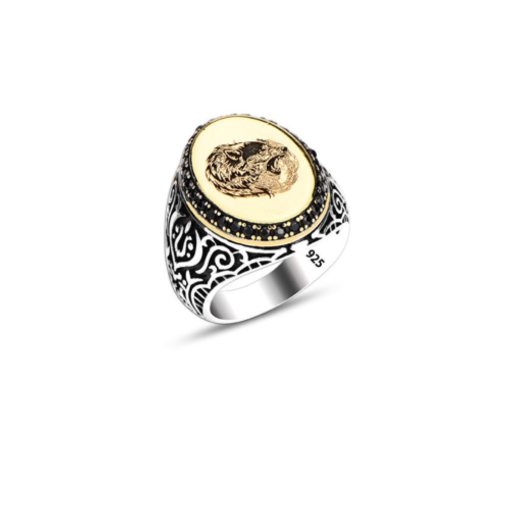 Beelo Silver 925K Gümüş Kurt Erkek Yüzük