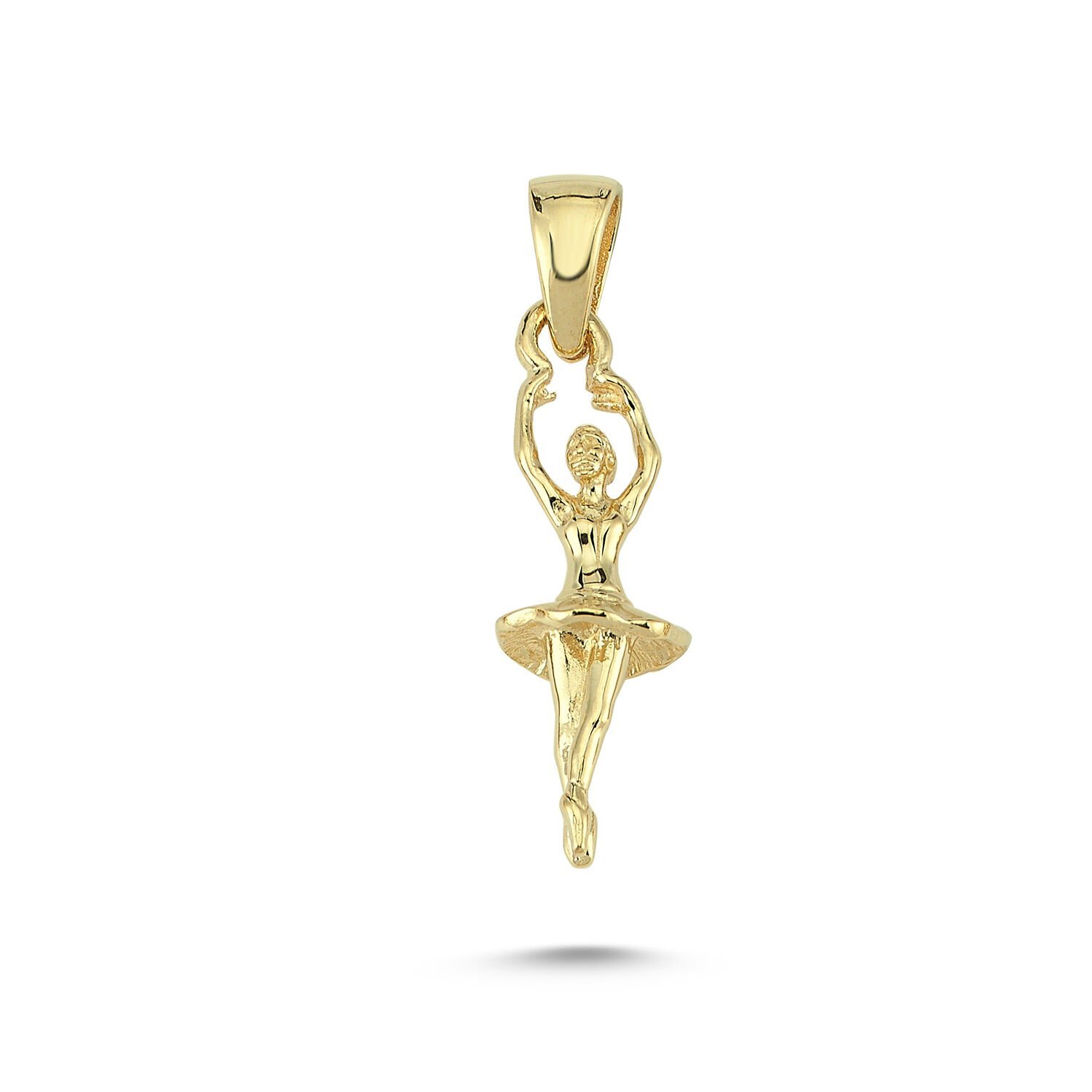 Beelo Gold 14K Altın Balerin Kolye Ucu