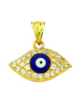 Beelo Gold 14K Altın Nazar Göz Kolye Ucu