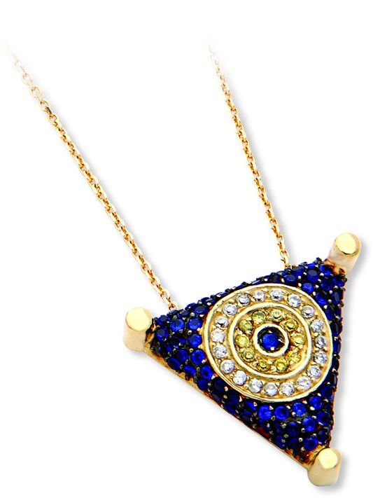 Beelo Gold 14K Altın Nazar Gerdanlık BGGSNY028