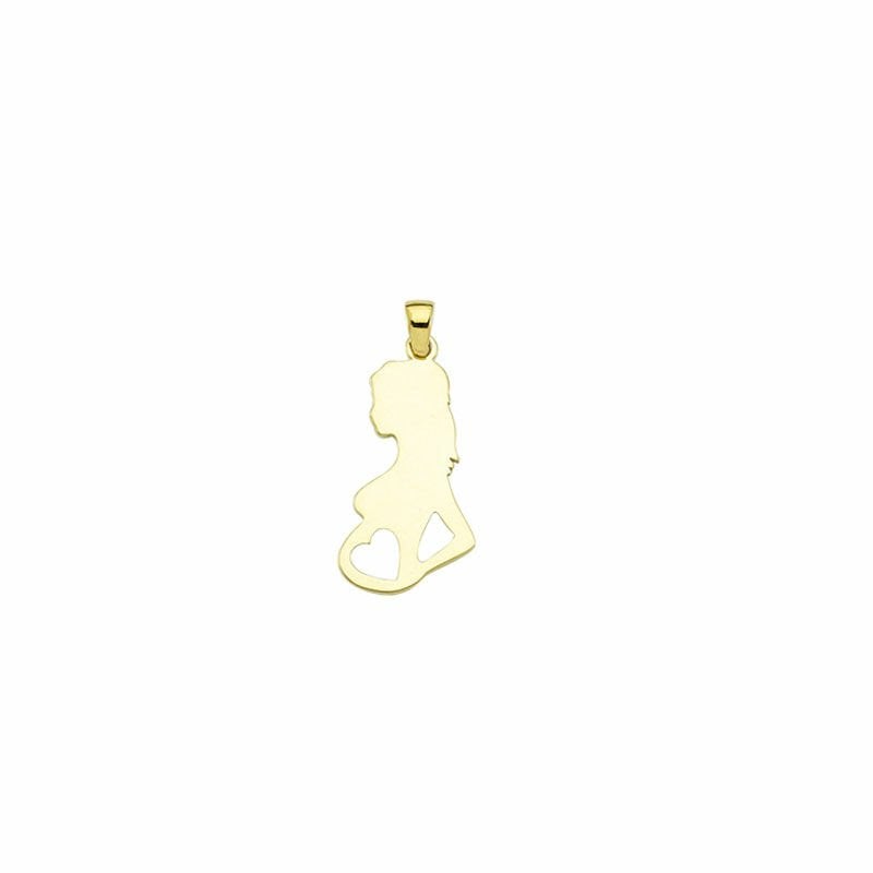 Beelo Gold 14K Altın Hamile Anne Bebek Kolye Ucu