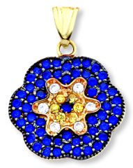 Beelo Gold 14K Altın Nazar Papatya Kolye Ucu