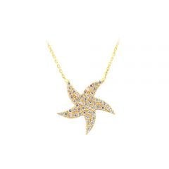 Beelo Gold 14K Altın Yıldız Kolye BGKL150