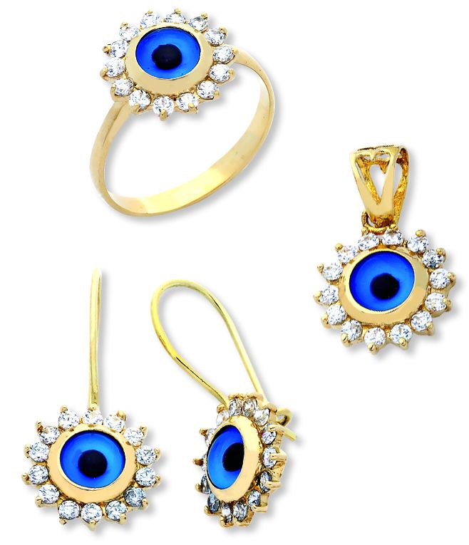 Beelo Gold 14K Altın Nazar Set BGTGZ001
