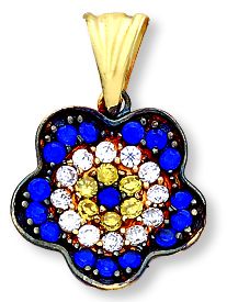 Beelo Gold 14K Altın Nazar Papatya Kolye Ucu