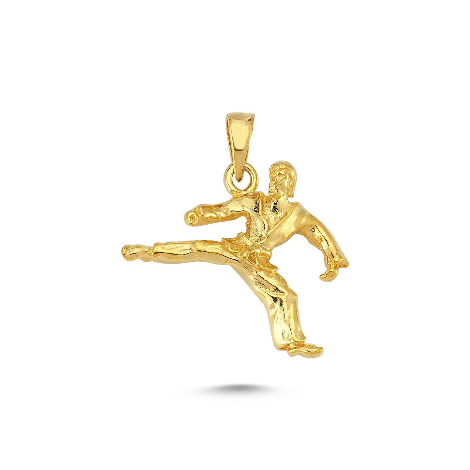 Beelo Gold 14K Altın Karateci Kolye Ucu