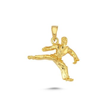 Beelo Gold 14K Altın Karateci Kolye Ucu