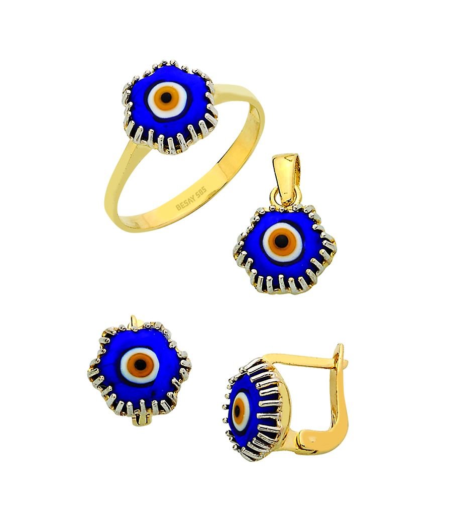 Beelo Gold 14K Altın Nazar Set BGTGZ016