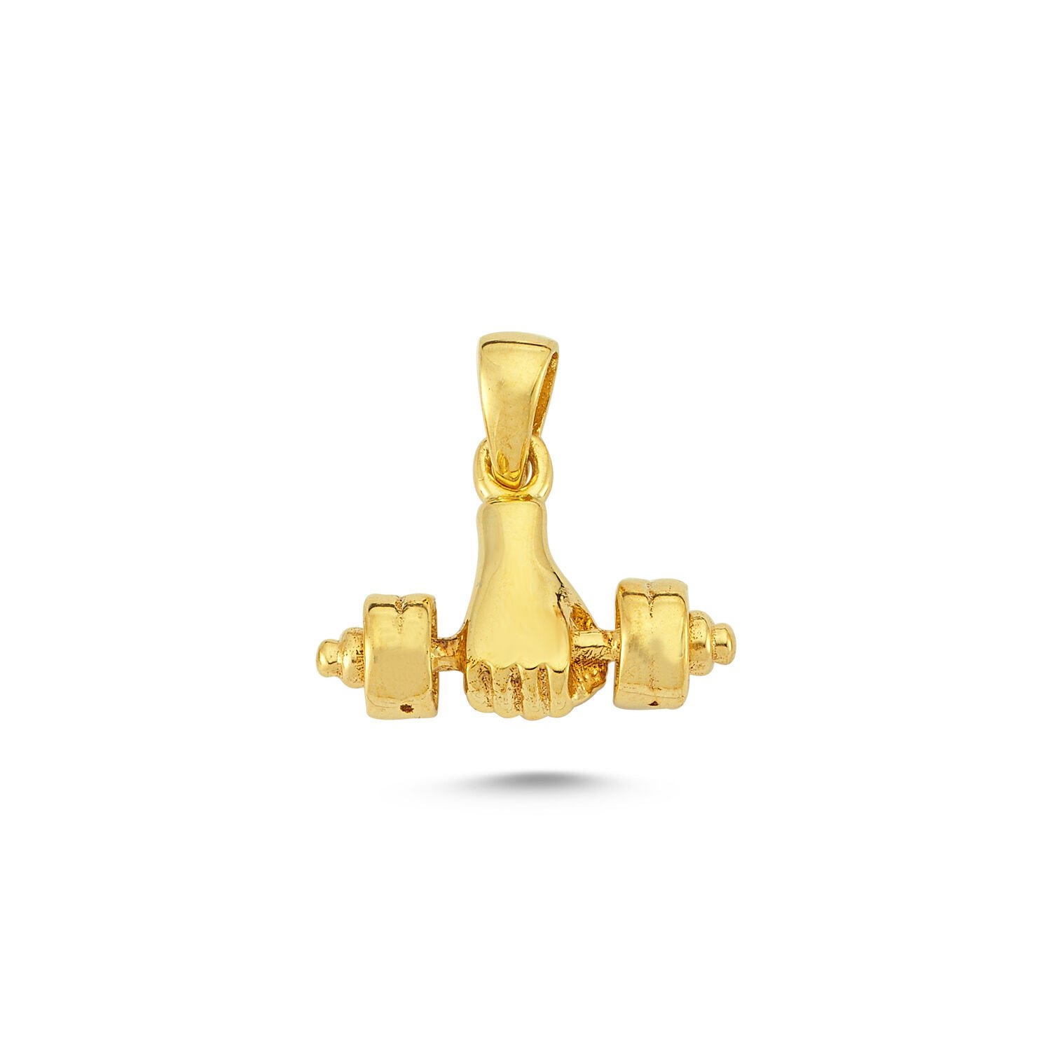Beelo Gold 14K Altın Dambıl Kolye Ucu