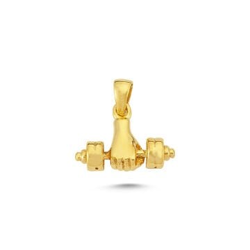 Beelo Gold 14K Altın Dambıl Kolye Ucu