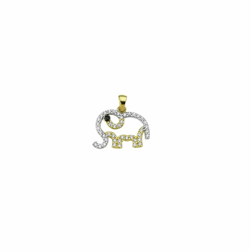Beelo Gold 14K Altın Fil Kolye Ucu