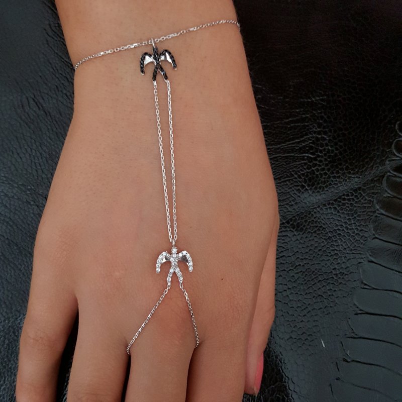Beelo Silver 925K Gümüş Kırlangıç Şahmeran Bileklik