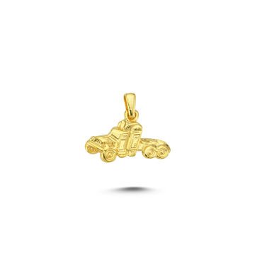 Beelo Gold 14K Altın Kamyon Kolye Ucu