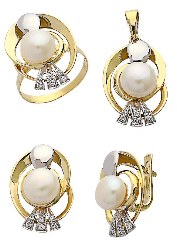 Beelo Gold 14K Altın İnci Set BGTİN003