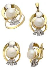 Beelo Gold 14K Altın İnci Set BGTİN003