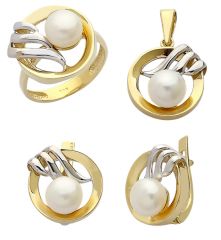 Beelo Gold 14K Altın İnci Set BGTİN004