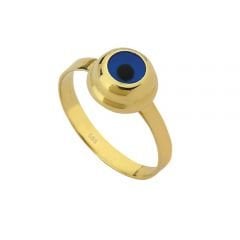 Beelo Gold 14K Altın Nazar Göz Yüzük YG016