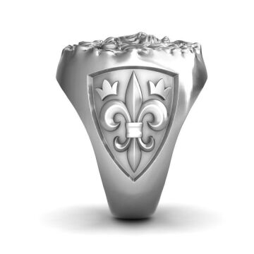 Beelo Silver 925K Gümüş Aslan Erkek Yüzük