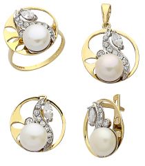 Beelo Gold 14K Altın İnci Set BGTİN005