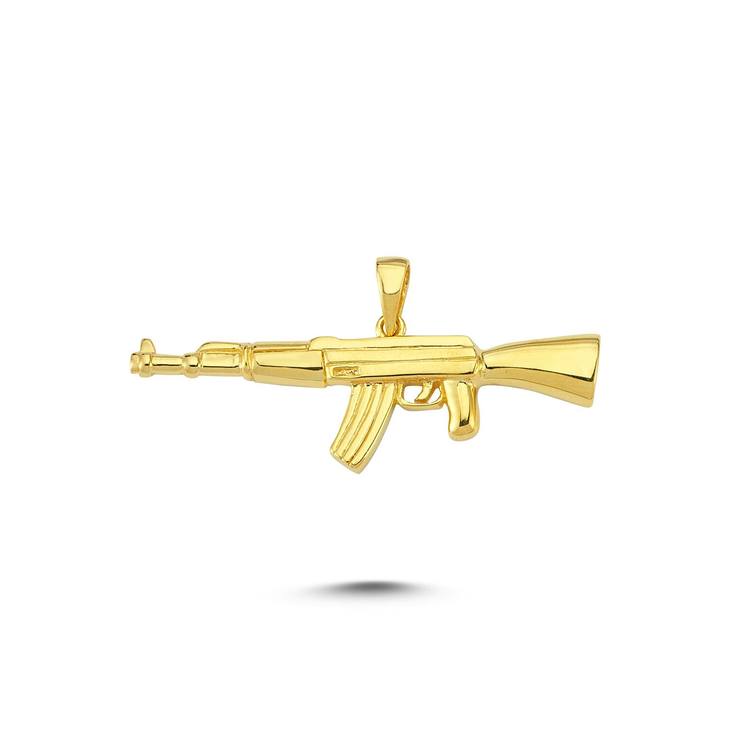 Beelo Gold 14K Altın Silah Kolye Ucu