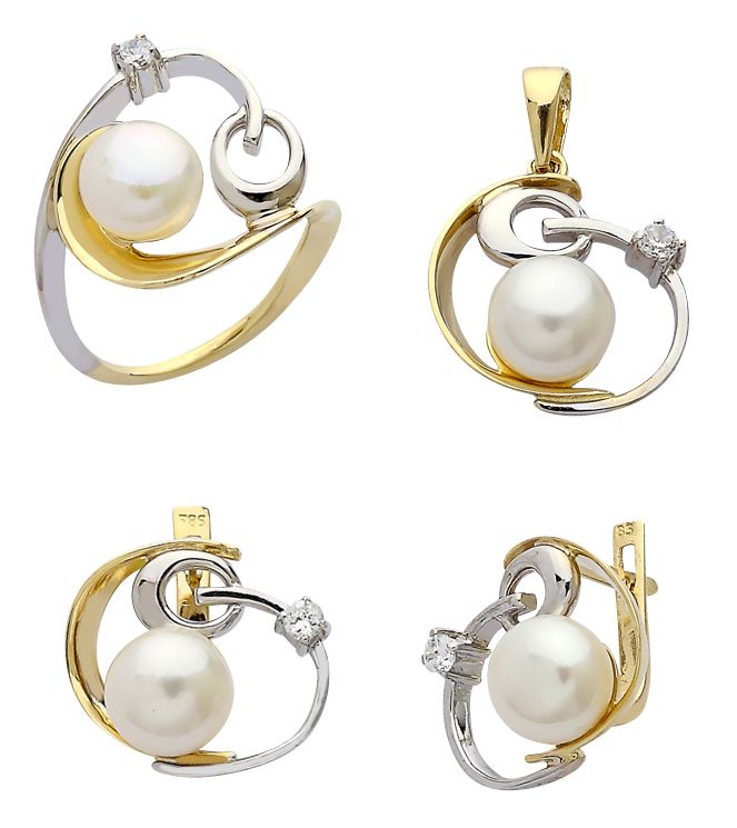 Beelo Gold 14K Altın İnci Set BGTİN006