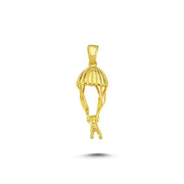 Beelo Gold 14K Altın Paraşüt Kolye Ucu
