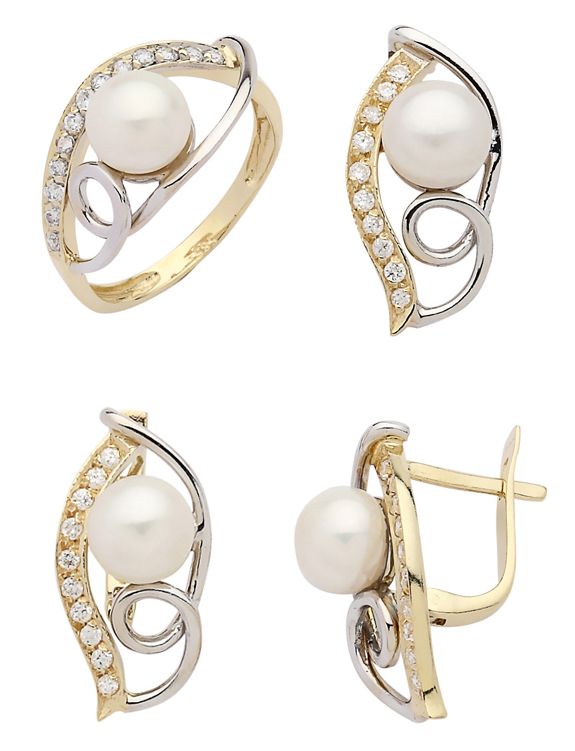 Beelo Gold 14K Altın İnci Set BGTİN015
