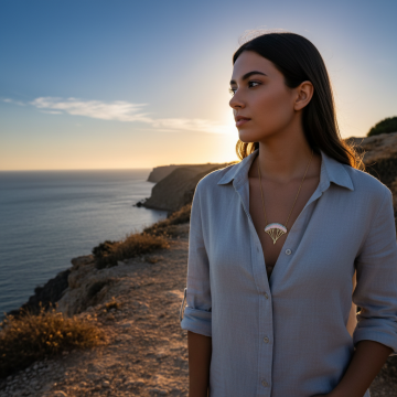 925 Ayar Gümüş Renkli Mineli Paraşüt Kolye Şık Yamaç Paraşütü Kolyesi