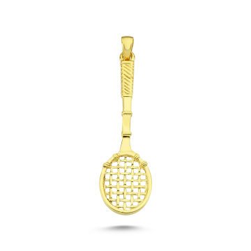 Beelo Gold 14K Altın Tenis Raketi Kolye Ucu