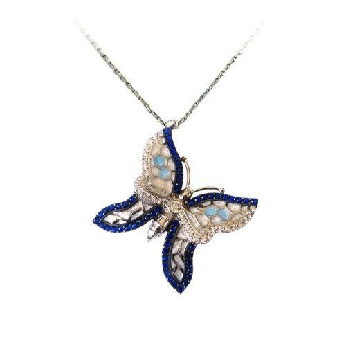 Beelo Silver 925K Gümüş Kelebek Kolye SNC1593