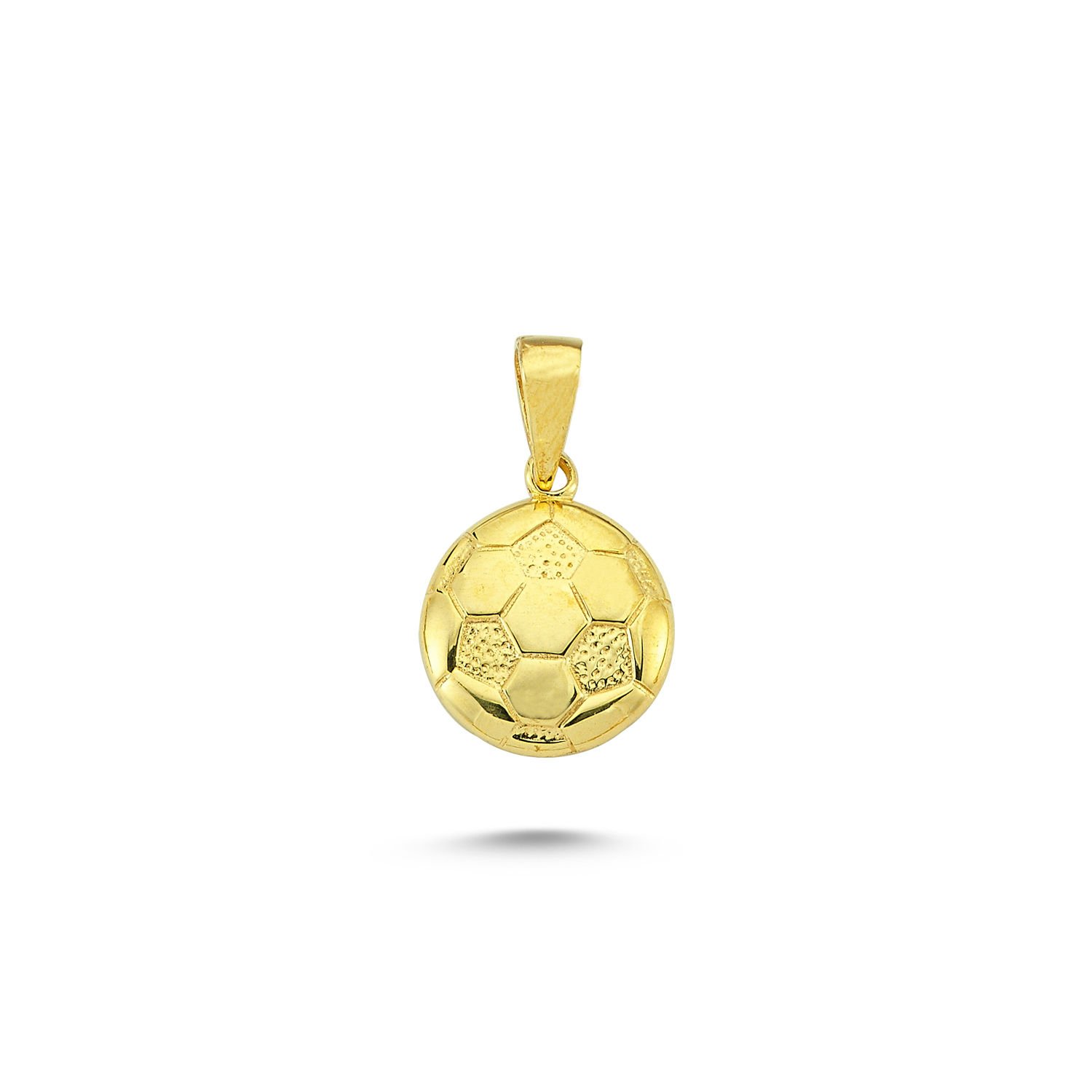 Beelo Gold 14K Altın Futbol Topu Kolye Ucu