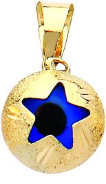 Beelo Gold 14K Altın Nazar Yıldız Kolye Ucu