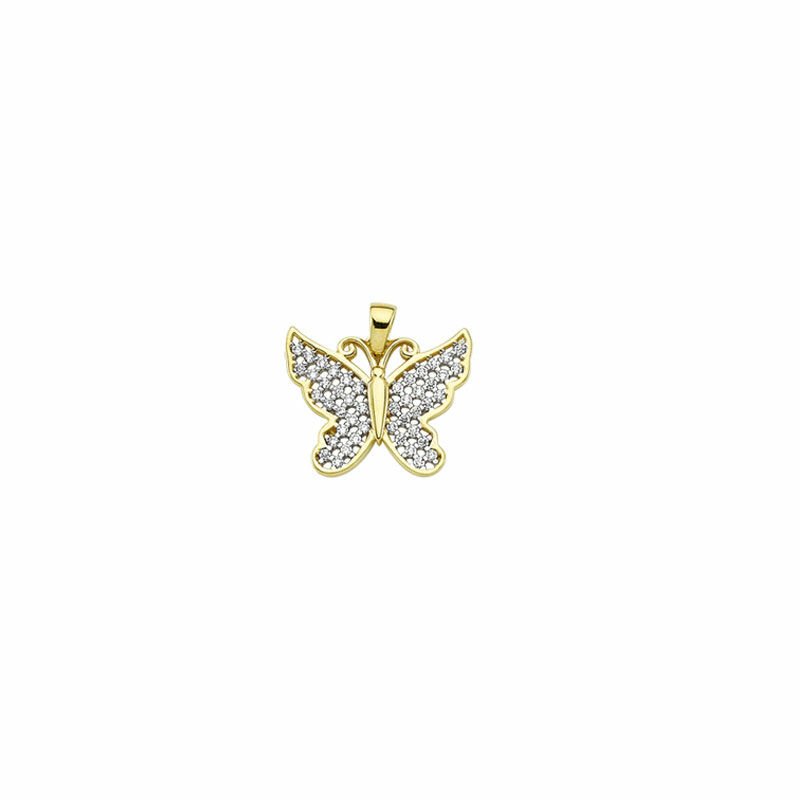 Beelo Gold 14K Altın Kelebek Kolye Ucu