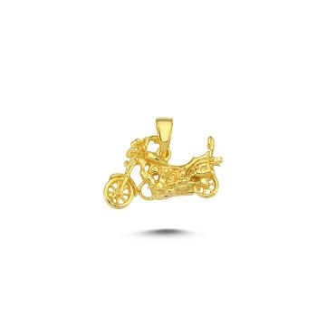 Beelo Gold 14K Altın Motosiklet Kolye Ucu