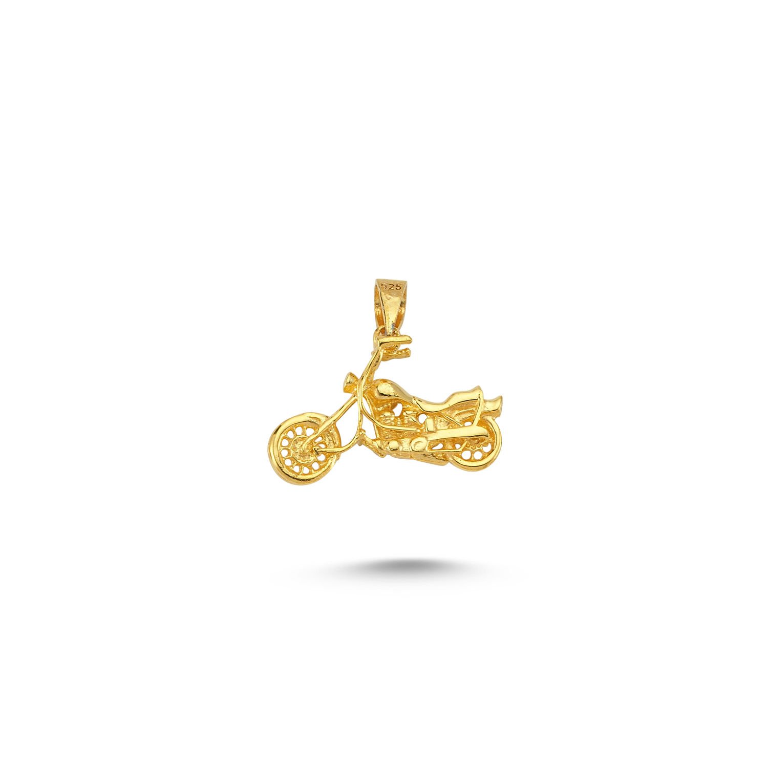 Beelo Gold 14K Altın Motosiklet Kolye Ucu
