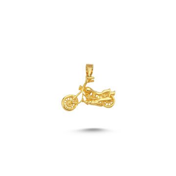 Beelo Gold 14K Altın Motosiklet Kolye Ucu