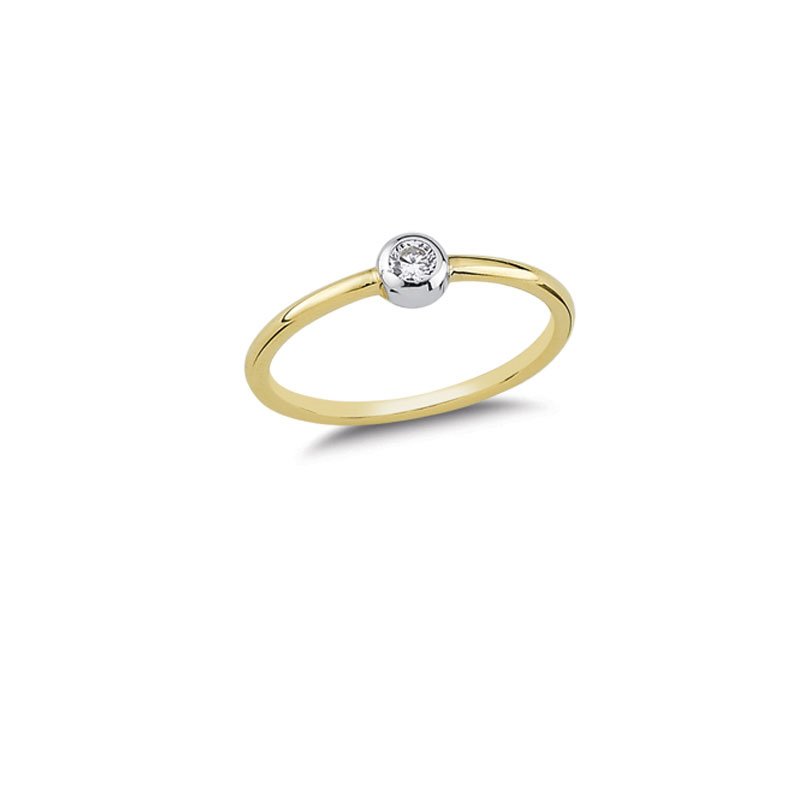 Beelo Gold 14K Altın Taşlı Yüzük