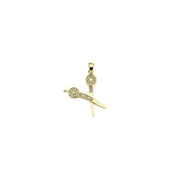 Beelo Gold 14K Altın Makas Kolye Ucu