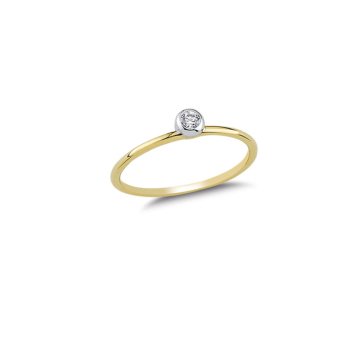 Beelo Gold 14K Altın Taşlı Yüzük 
