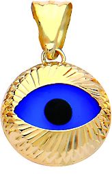 Beelo Gold 14K Altın Nazar Göz Kolye Ucu
