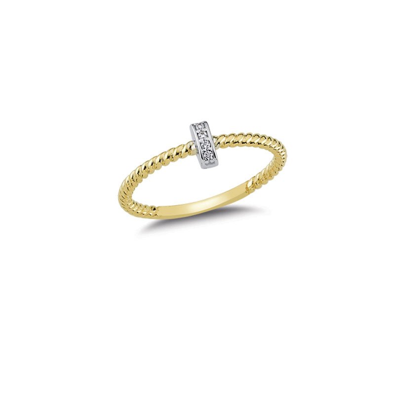 Beelo Gold 14K Altın Taşlı Yüzük